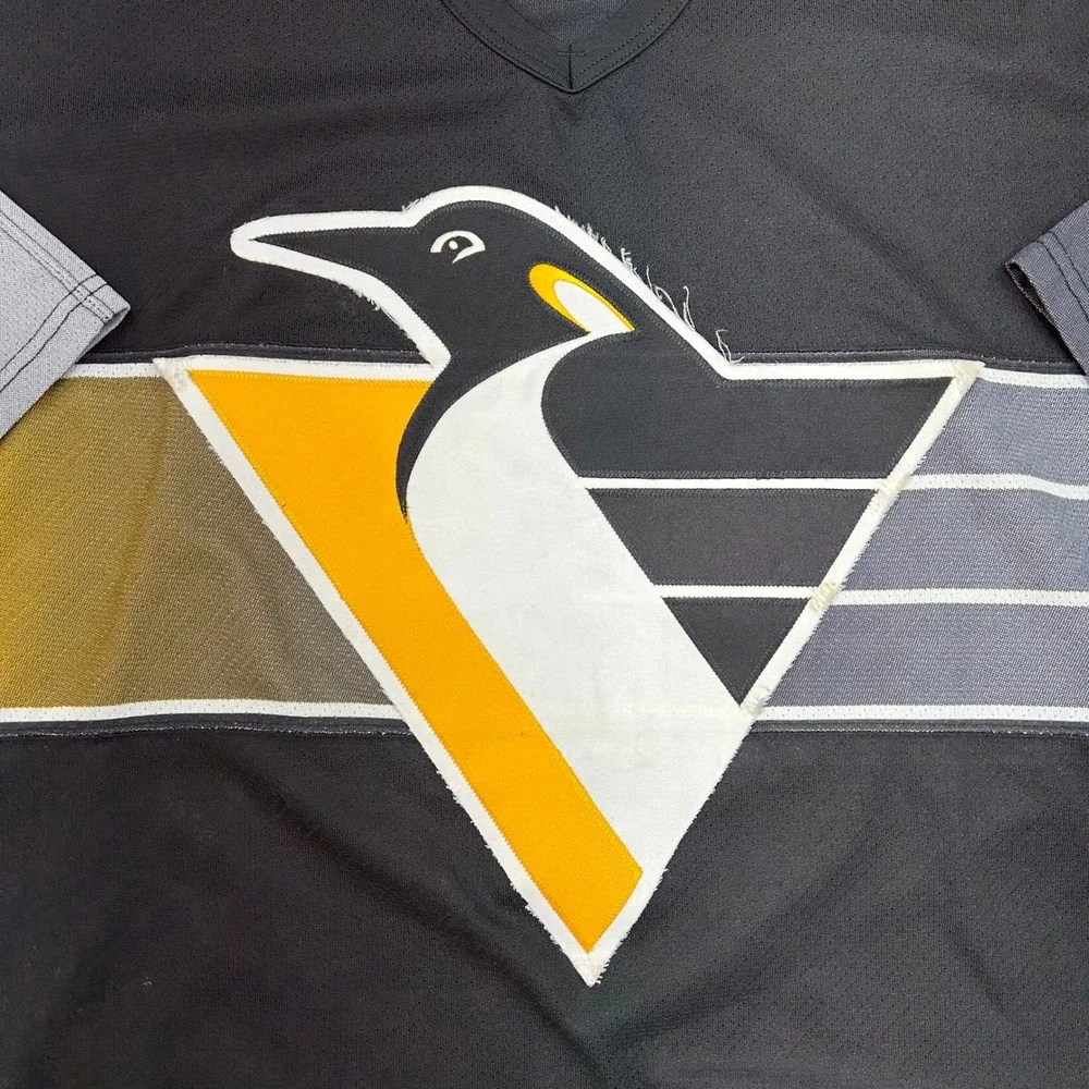 Vintage CCM Pittsburgh Penguins Jersey Mens XL Robo Pens Hockey Sweater Blank